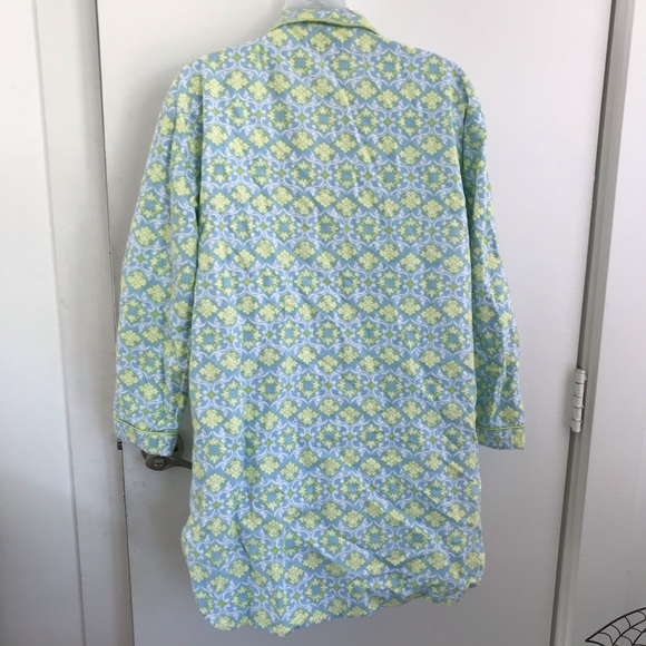 Pajama Button Down Night Shirt - Picture 6 of 8